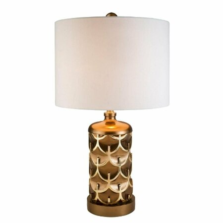 CLING 28.5 in. Mystic Owl Gold Table Lamp - Gold CL3116125